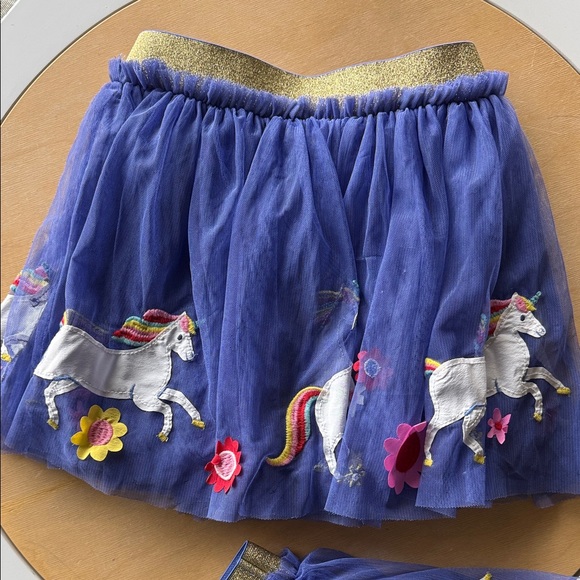 Boden Unicorn Tulle Skirt with Gold Waistband - Picture 2 of 7